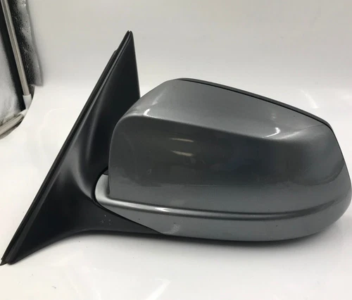 2012-2013 BMW 550i Driver Side View Power Door Mirror Gray OEM D02B57002
