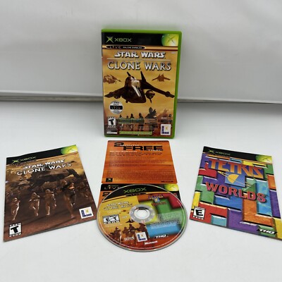Star Wars The Clone Wars Tetris Worlds Xbox Complete CIB