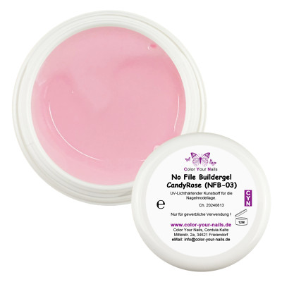 No File Buildergel CandyRose (NFB-03)  No File Gel, UV-Gel, Aufbaugel rose