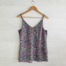 Cabi 3453 - Lavender Scrollwork Cami floral tank, S