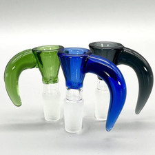 Assorted Color Giant Horn Funnel Glass Slide Bowl 14mm Tobacco Hookah Bong