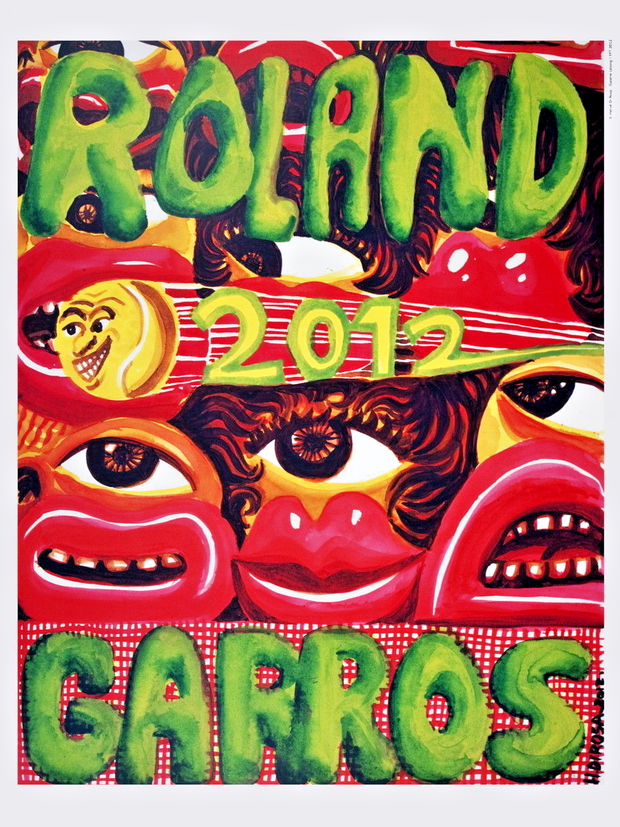 Roland Garros Affiche Officielle 2012 par Hervé di Rosa