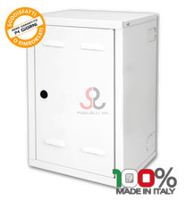 Cassetta in kit per contatore gas preverniciato bianco in lamiera zincata 6/10