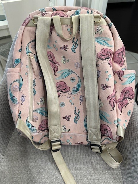 Petunia Pickle Bottom Little Mermaid Ariel Backpack Diaper Bag Disney Pad Pink Petunia Pickle Bottom LITTLE MERMAID Ariel Method Backpack  main image 2