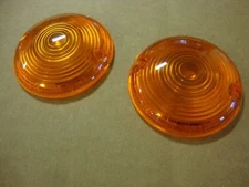 CHRIS PRODUCTS FLAT FRONT TURN SIGNAL LENS SET HARLEY BIG DOG 2002-OLDER MODELS