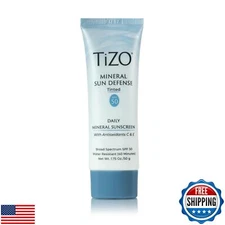 TiZO® Mineral Sun Defense | Tinted | Broad Spectrum SPF 50 | UVA and UVB prot