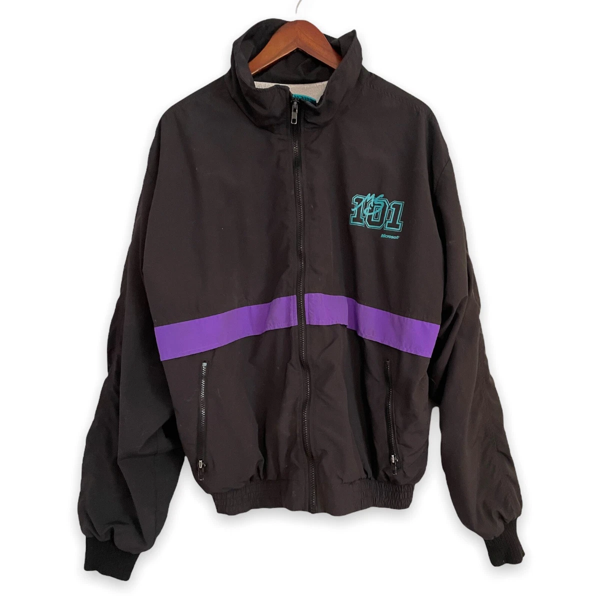 Vintage 1990s Microsoft Jacket - Possible Employee SWAG - MS 101 - Made in USA