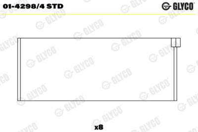 GLYCO 01-4298/4 STD Pleuellager for CITROËN FIAT LANCIA PEUGEOT