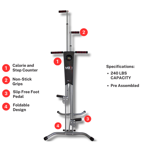 Maxi Climber: Vertical Climbing System with LED Tracking Display, Perfect Diet - Bild 6 von 8