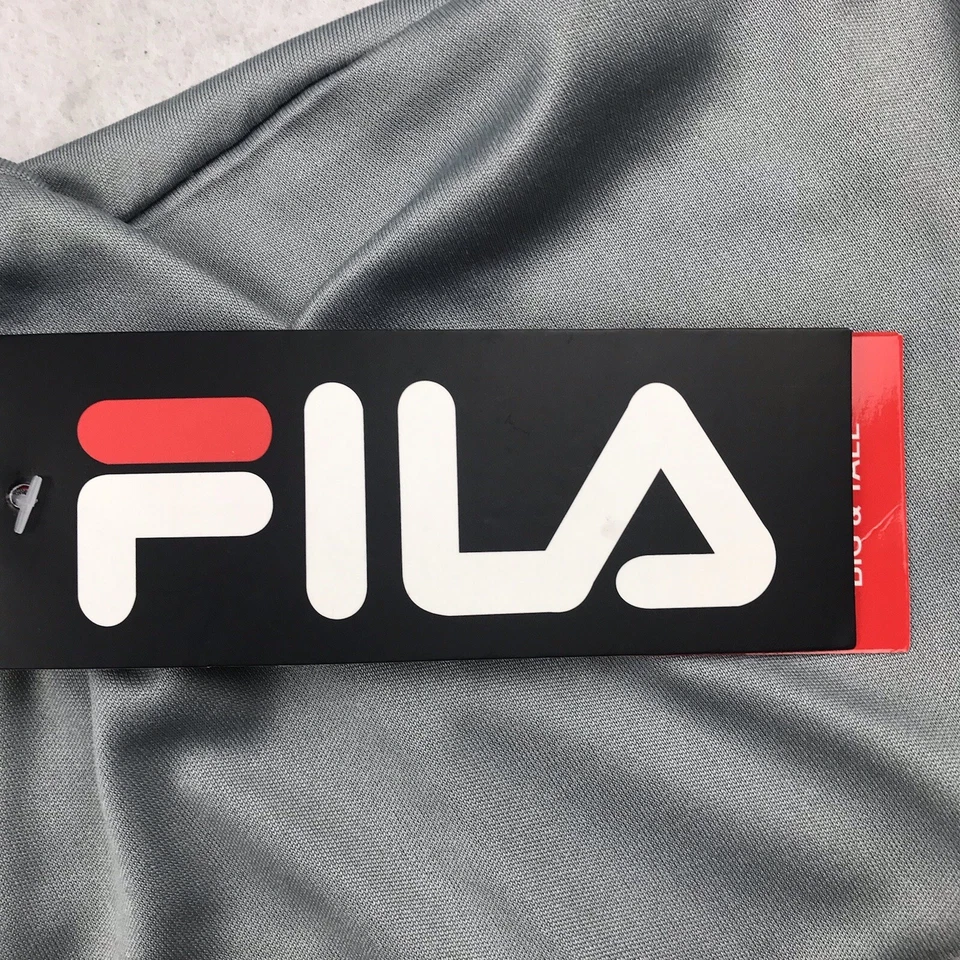 Camisa Fila Para Hombres 1XL Gris Piedra Verde Camuflada Bordada Camiseta Ligera Nueva Con Etiquetas Foto 4 de 4