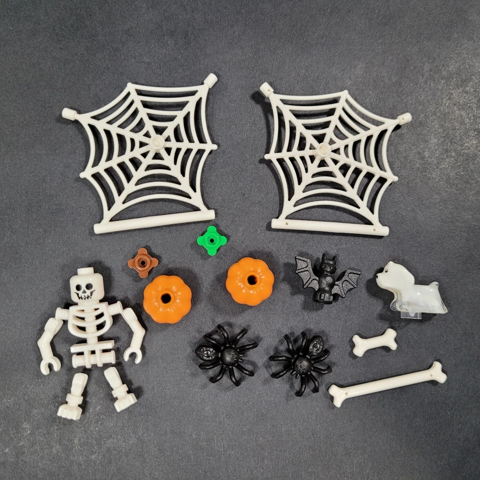 NUEVO LEGO Lote Halloween - Esqueleto Calabazas Fantasma Perro Murciélago Telaraña Huesos RARO Foto 4 de 4