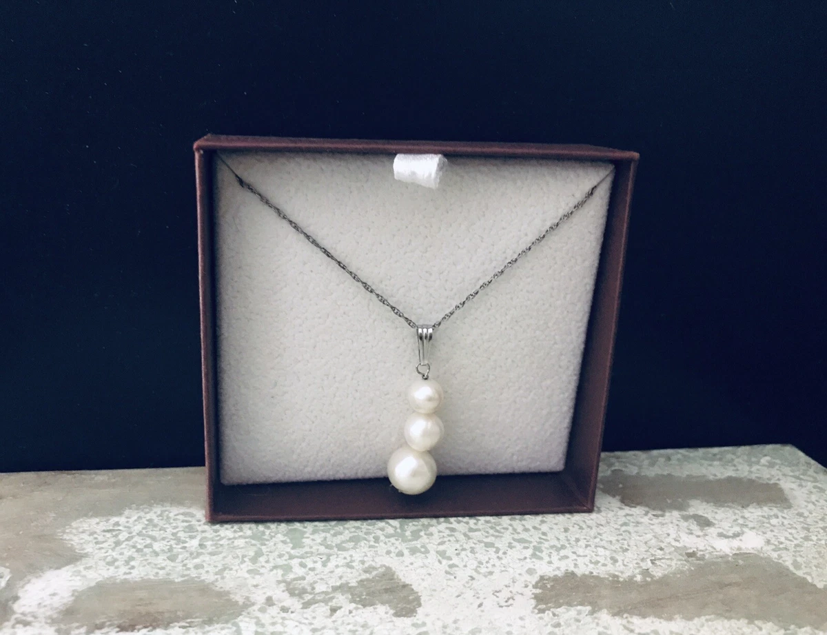 Helzberg Diamonds Genuine Pearl Pendant Necklace eBay