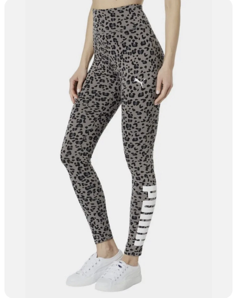 Puma Essentials logo leggings in grey