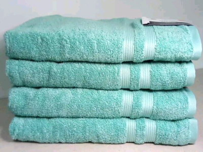 Mainstays Performance Solid Bath Towel 4 Piece Size 30