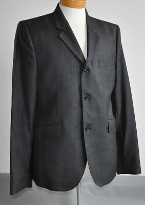 ungetragen NEU Acne Studios Sakko Herren grau-schwarz Gr. 52 Anzugjacke Jacket