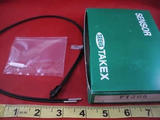 Takex FT305 Sensor Through Beam Cable Pair Takenaka Threaded Nib New