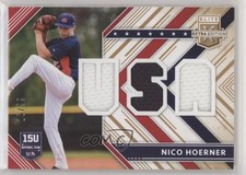 2018 Panini Elite Extra Edition USA Materials Gold 16/99 Nico Hoerner hg6
