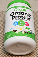 Orgain - Organic Protein Powder, Plant Based, Vanilla Bean, 2.03 LB 920 g 