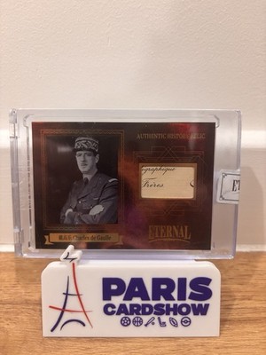 2024 Eternal Cuts World Charles de Gaulle Authentic History Relic /99