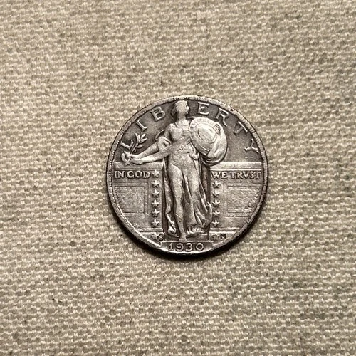 1930-S 25C Standing Liberty Quarter VF - HR