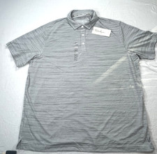 Walter Hagen Men's performance 11 Golf Polo grey/white XXL 2X NEW with Tag