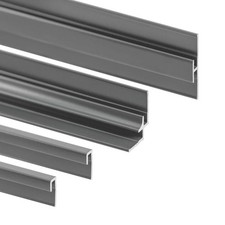 Schulte ExpressPlus Duschr&uuml;ckwand Decodesign Set Profile alu natur 2100 mm