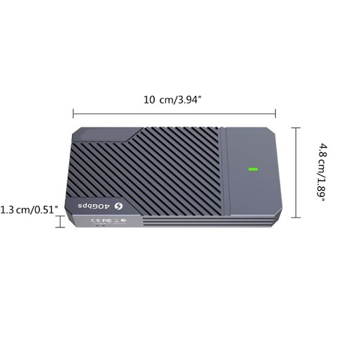 M.2 NVMe SSD Case USB4 SSD External Enclosure 3/4 USB C Hard Drive - Picture 8 of 8