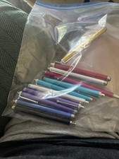 13-Multi-Colored 4" Stylus Touch Screen Pens Universal Compatibility