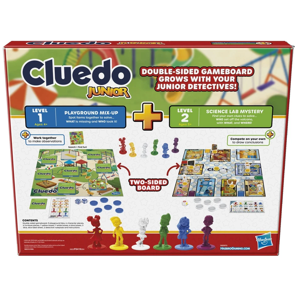 Cluedo Junior Game - 2-Sided Gameboard 2 Games in 1 Mystery for Younger Kids - Image 2 of 4