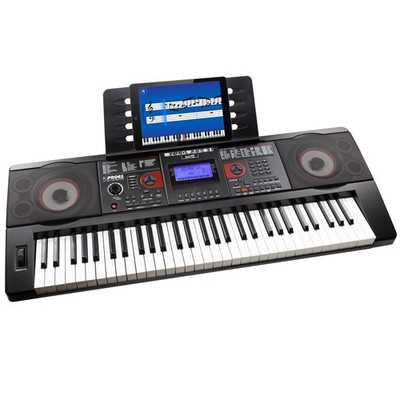 RockJam Rechargeable 61 Key Music Keyboard with MIDI Connectivity RJPRO61