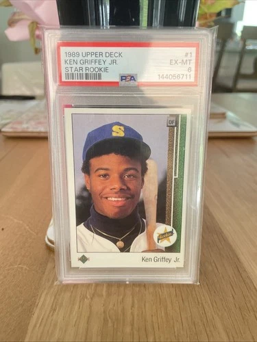 Upper Deck 1989 Ken Griffey Jr Star Rookie RC #1 Seattle Mariners PSA 6