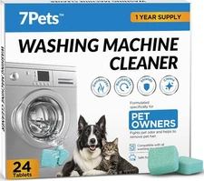 Washing Machine Cleaner Tablets | 24 Count 1-Year Supply | Formulated for Pet Ow