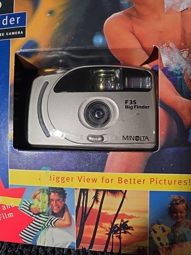 Minolta F35 Big Finder Point & Shoot 35mm Film Camera Viewfinder NEW SEALED F-35 - Picture 5 of 10