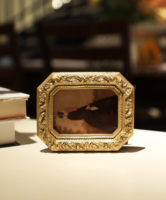 2.5x3.5 Small Vintage Picture Frame, Mini Antique Ornate Gold Photo Frame, Ti...
