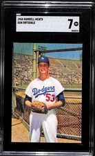 1960 Dodgers Morrell Meats #3 Don Drysdale HOF  SGC 7 NM C91203