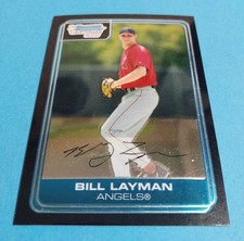 Bill Layman RC 2006 Bowman Chrome Prospects 1st #BC28 Angels