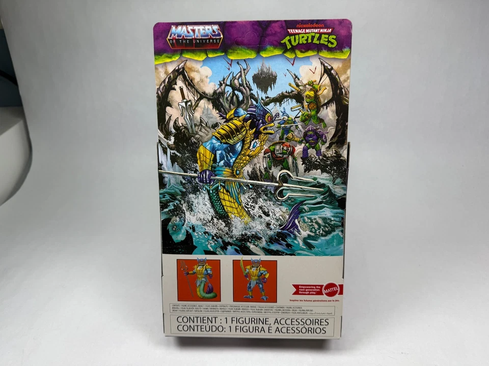 Figura de acción Mer-Man MOTU x TMNT Turtles Of Grayskull nueva en caja sellada Mattel Foto 2 de 2