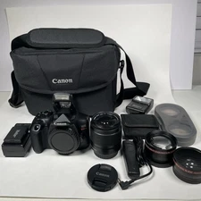 Canon EOS Rebel T6 Digital SLR w EF-S 18-55mm IS STM Lens w/ Bag, Charger, More