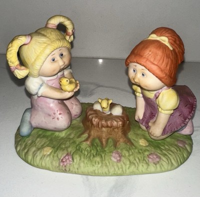 1983 Cabbage Patch Kids Fine Porcelain Birds Nest Figurine 1 PC Style No 5015 