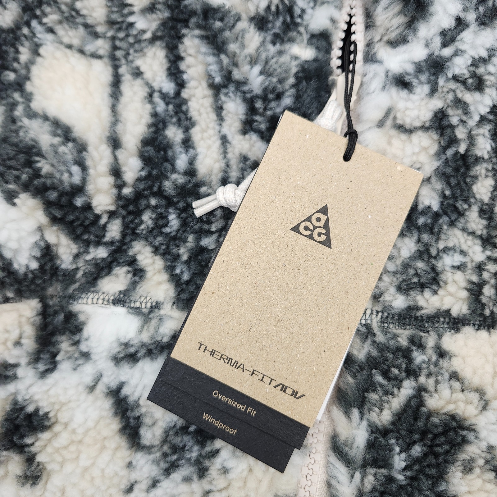 SACAI X NIKE Giacca in pile antivento Nike donna XS ACG Canwell Glacier ADV FV7339 104