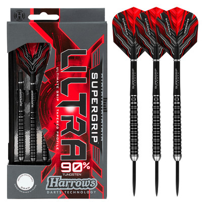 Dartpfeile Harrows Supergrip Ultra 90% Steel Darts Steeldart Set Steeltip