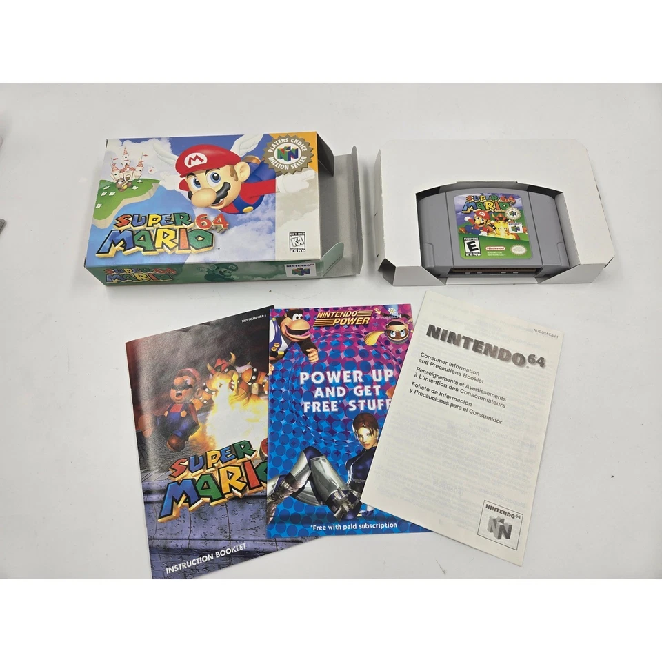 Super Mario 64 Nintendo 64 N64 Complete in Box CIB with Manuals - Image 3 of 4