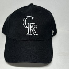 Colorado Rockies 47 Brand Black Adjustable Hat New MLB