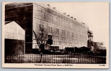 Manchester Electrical Power Station At Barton Echtfoto Postkarte Chas Wilkinson