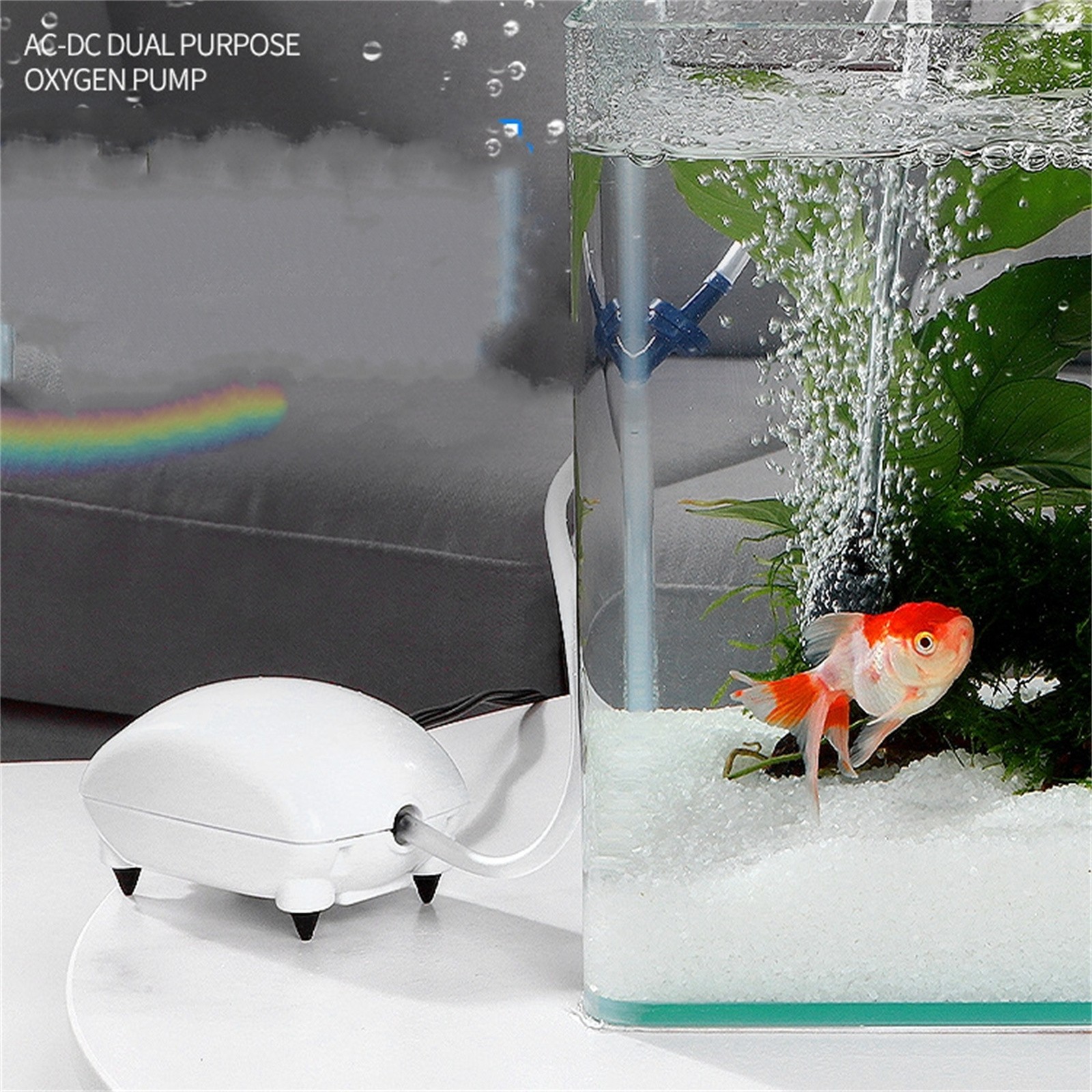 Low Noise Aquarium Air Pump Fish Tank Mini Air Compressor Oxygen Pump Kit