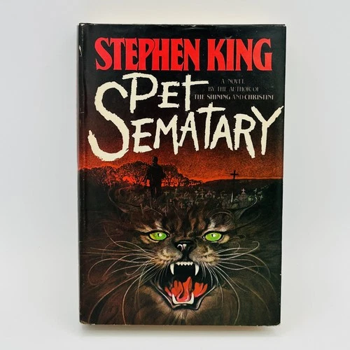 Vintage 1983 Stephen King Pet Sematary Hardcover Dust Jacket Doubleday Horror