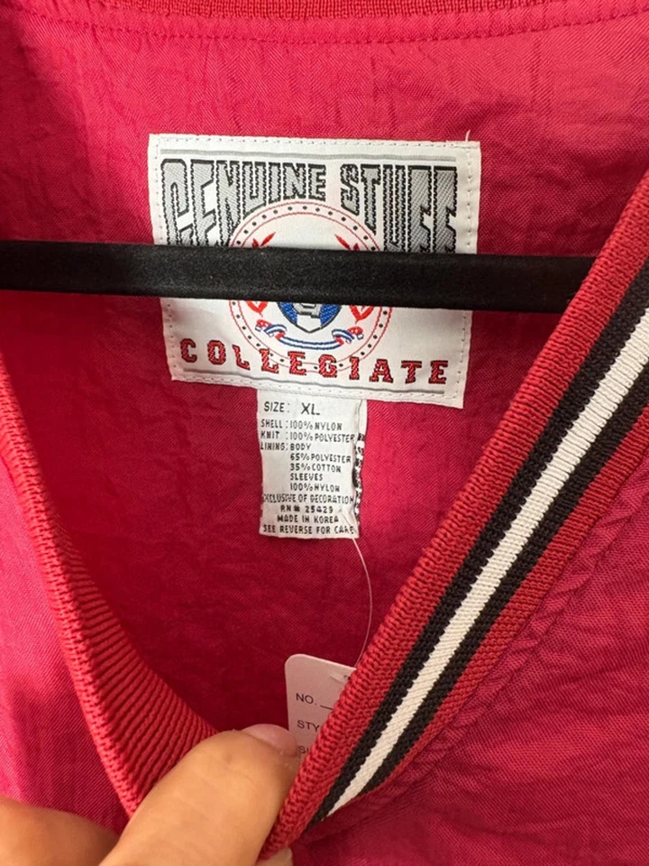 Vintage Alabama Crimson Tide Nylon Pullover Windbreaker XL 90s Genuine Stuff - Image 4 of 4