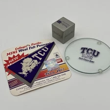 TCU Horned Frogs Mini Magnetic Wool Pennant Collegiate Pacific +Extras Fast Ship