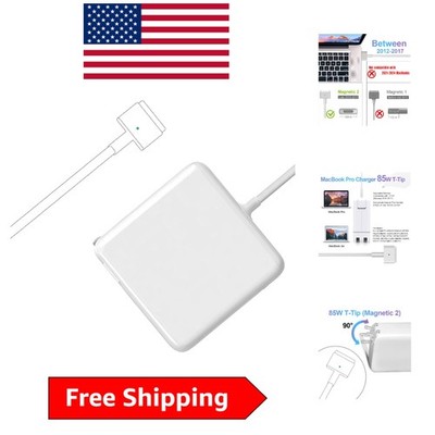 Reliable 85W MacBook Pro Charger with Magnetic T-Tip Connection - USB Included
