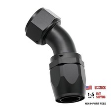 45 Degree Aluminum AN16 Swivel Hose End Fitting Adapter 16AN 45 Degree, QTY: 1